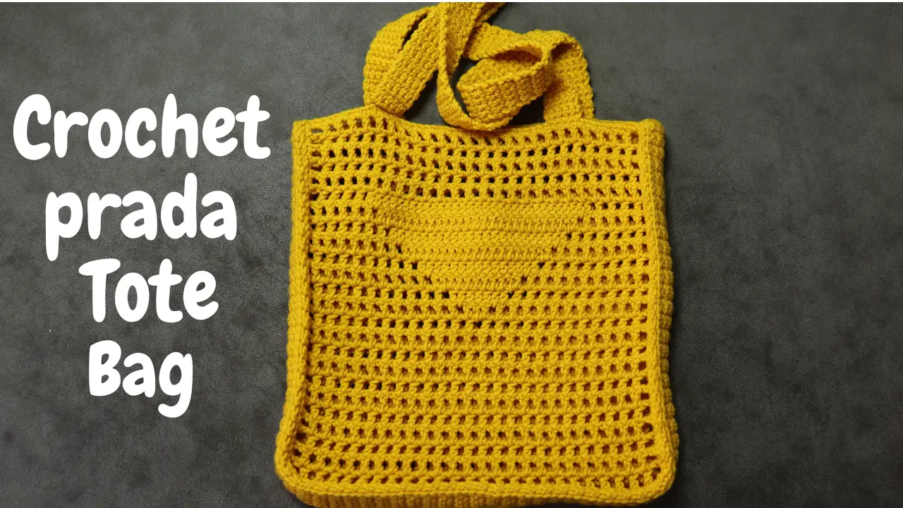 Crochet Prada Inspired Tote Bag Pattern. Dreamcrochets