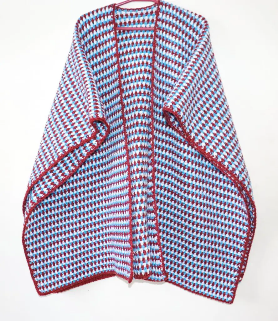 crochet ruana free pattern