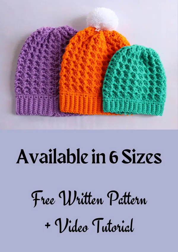 Berry Crochet Hat | Easy Crochet Hat Pattern