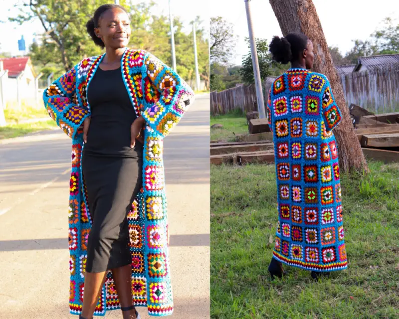 Crochet Granny Square Cardigan. Fun & Easy Pattern. Dreamcrochets