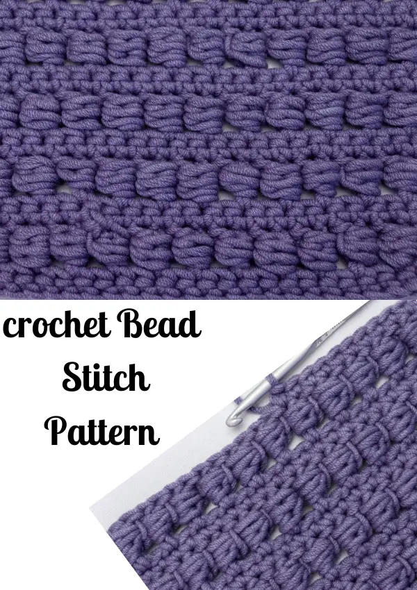 Crochet Bead Stitch | Easy crochet stitch tutorial
