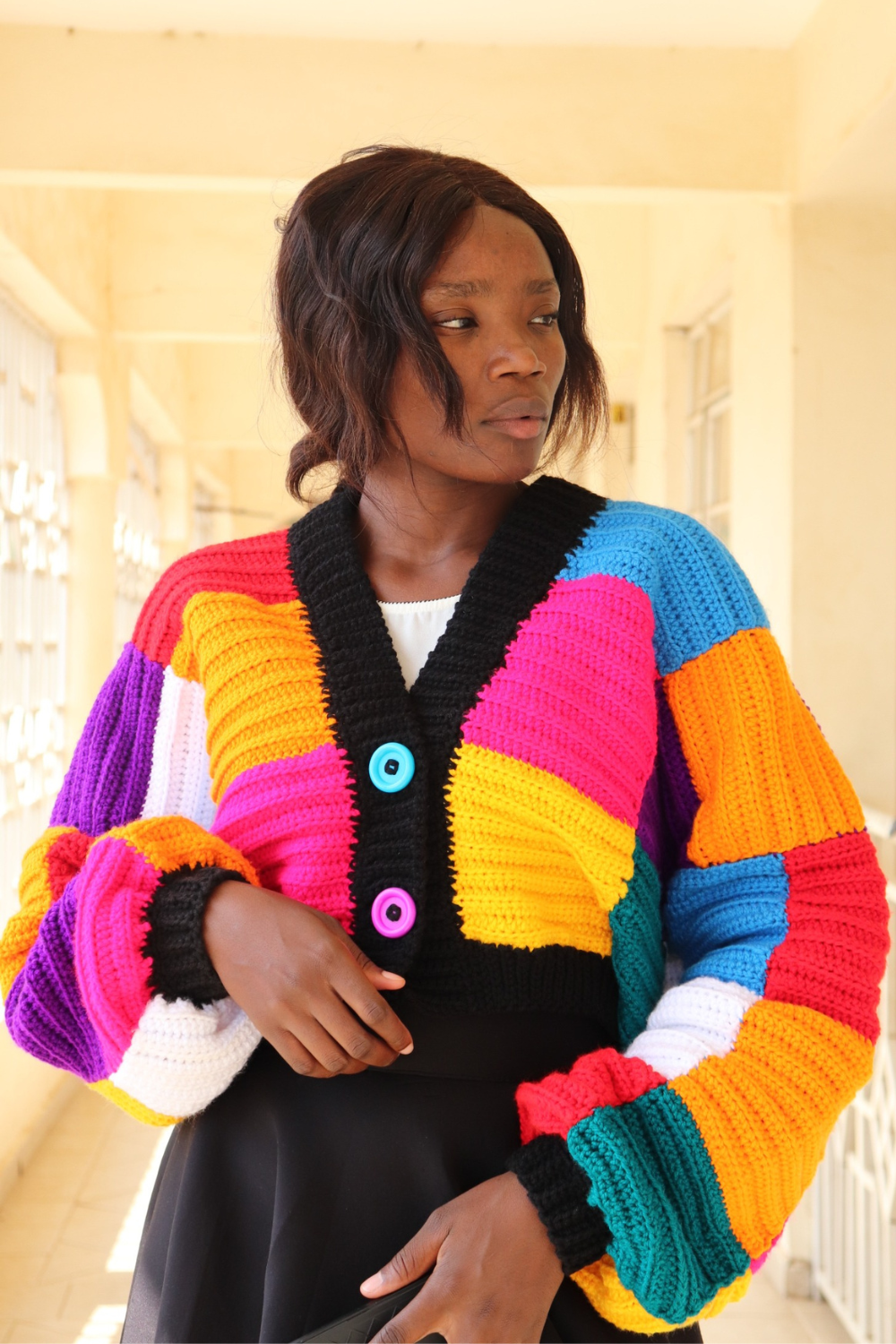 Cheerful crochet Patchwork Cardigan. - Dreamcrochets