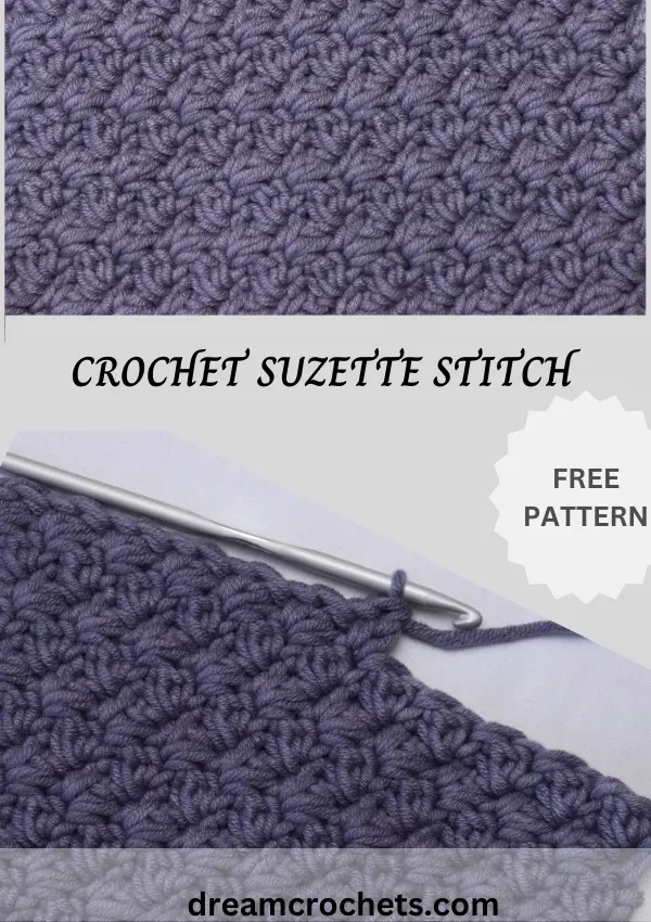 Crochet Suzette Stitch | Easy Stitch Pattern.