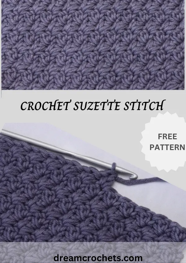 Crochet Suzette Stitch | Easy Stitch Pattern. - Dreamcrochets