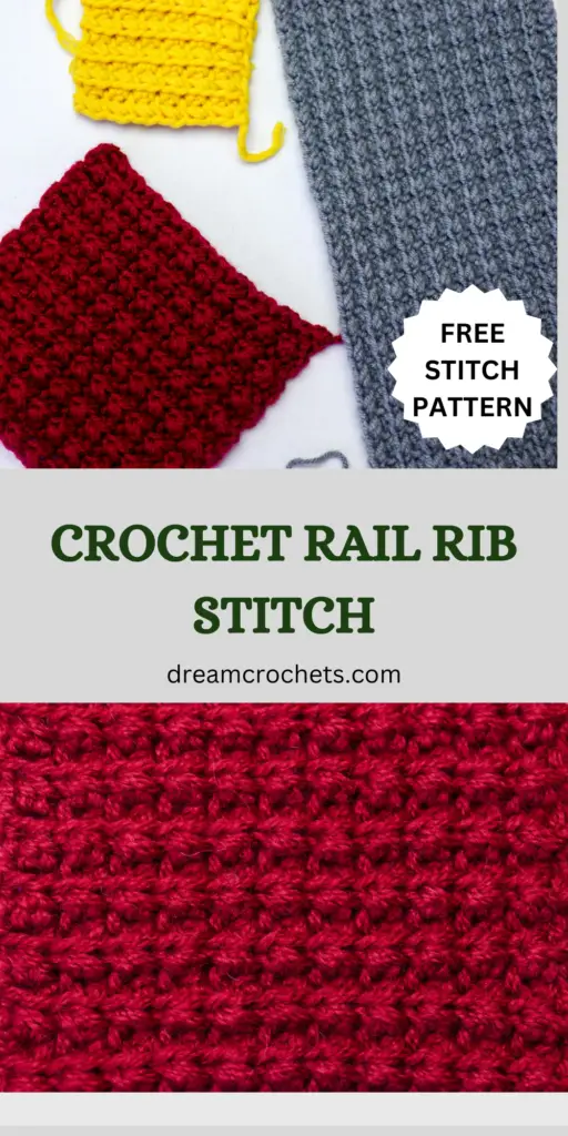 crochet rail rib stitch