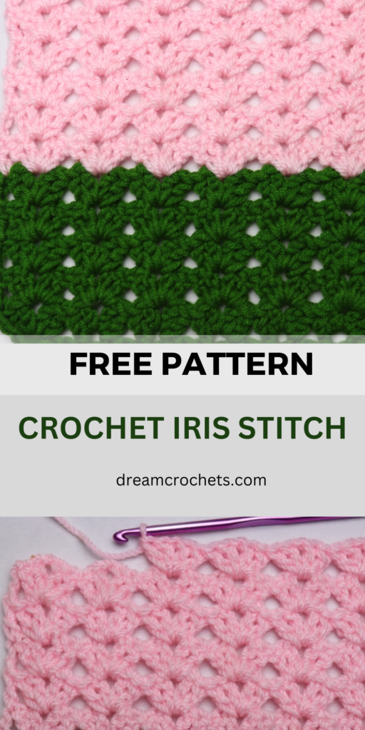 Crochet Iris stitch pattern
