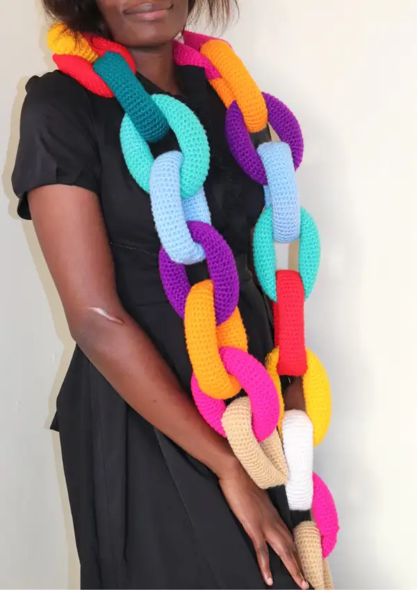 chain link scarf crochet