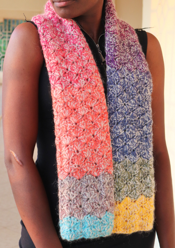 The Shelly Scarf free pattern.