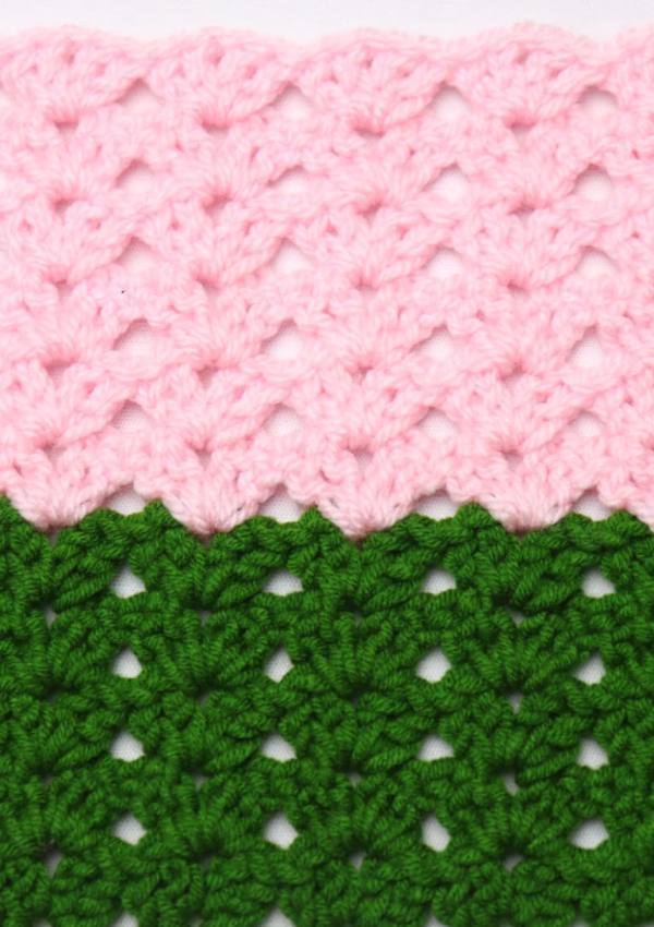 Crochet Iris Stitch. Easy and Simple Pattern.