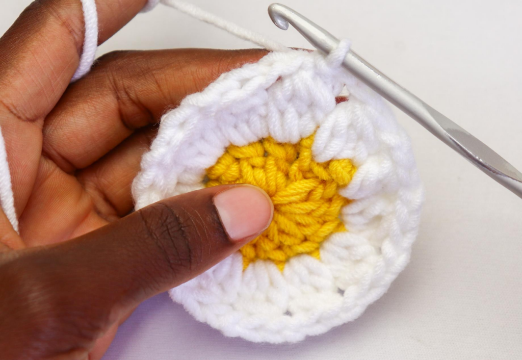 crochet daisy square pattern