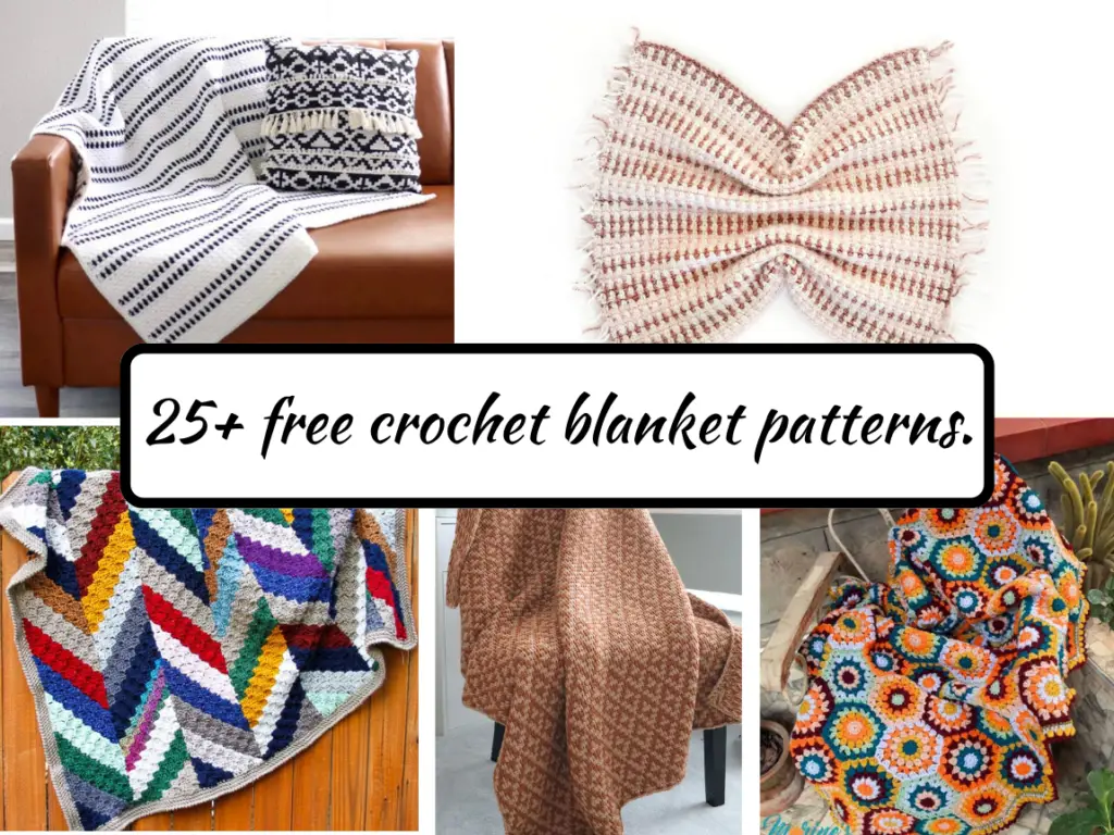 30 Free Crochet Blanket Patterns – Mama In A Stitch