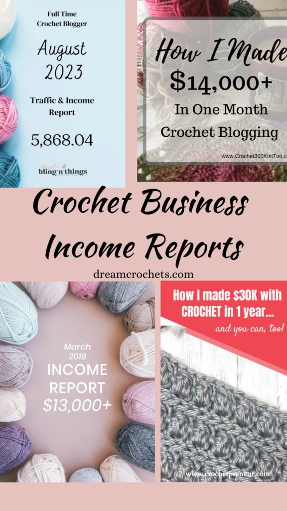 crochet business income reports