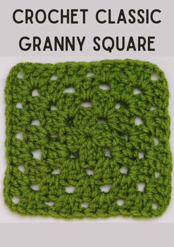 1 color Easy crochet granny square Pattern.