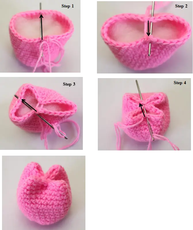 easy crochet tulip flower pattern.