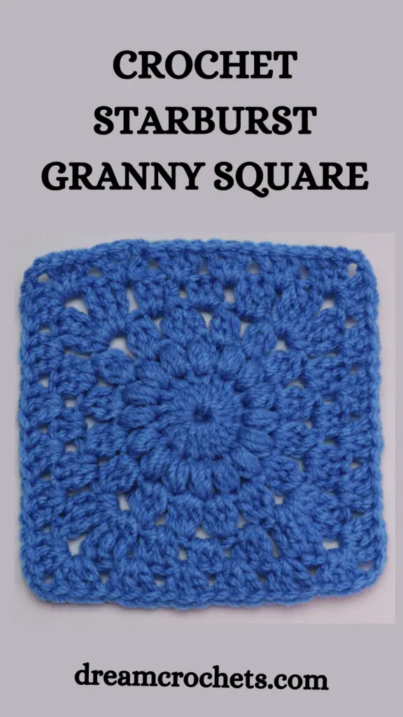 crochet sunburst granny square pattern