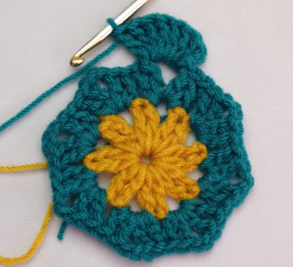 crochet african flower granny square