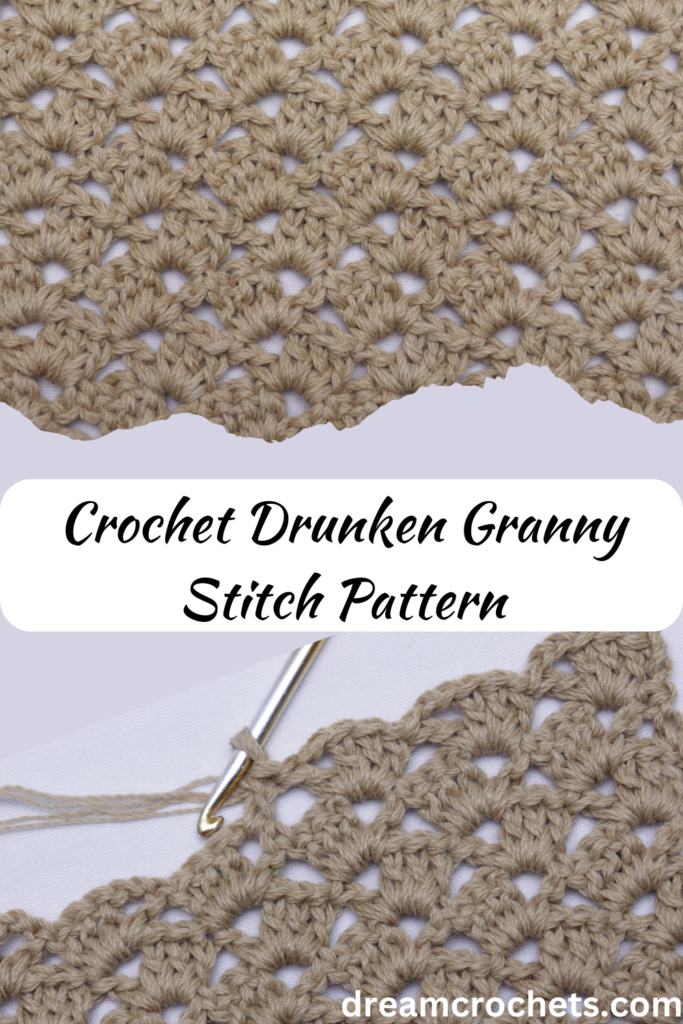 crochet drunken granny stitch