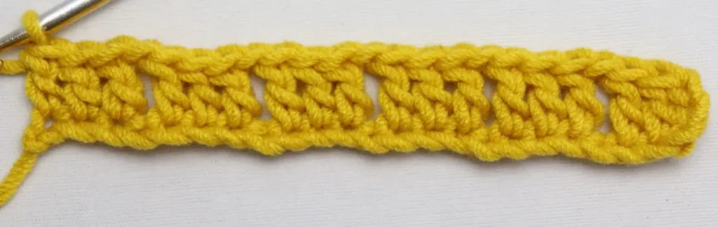 crochet larksfoot stitch