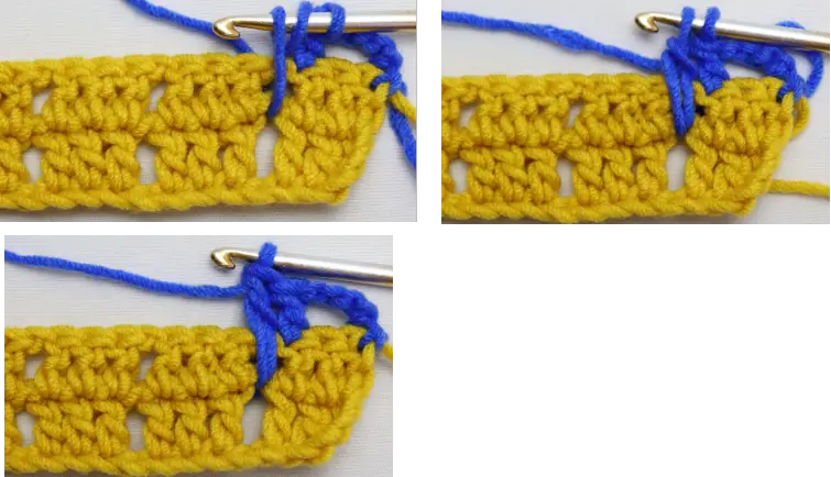 crochet larksfoot stitch