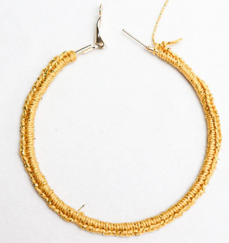 crochet hoop earrings pattern