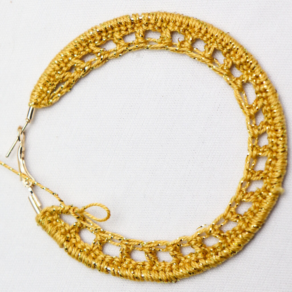 crochet hoop earrings