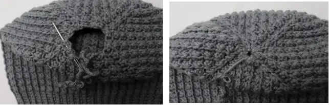 no bunch crochet beanie